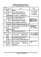 Kế hoạch bài học tuần 27 lớp 4 - Năm học 2016-2017 - Lê Văn Hoàn